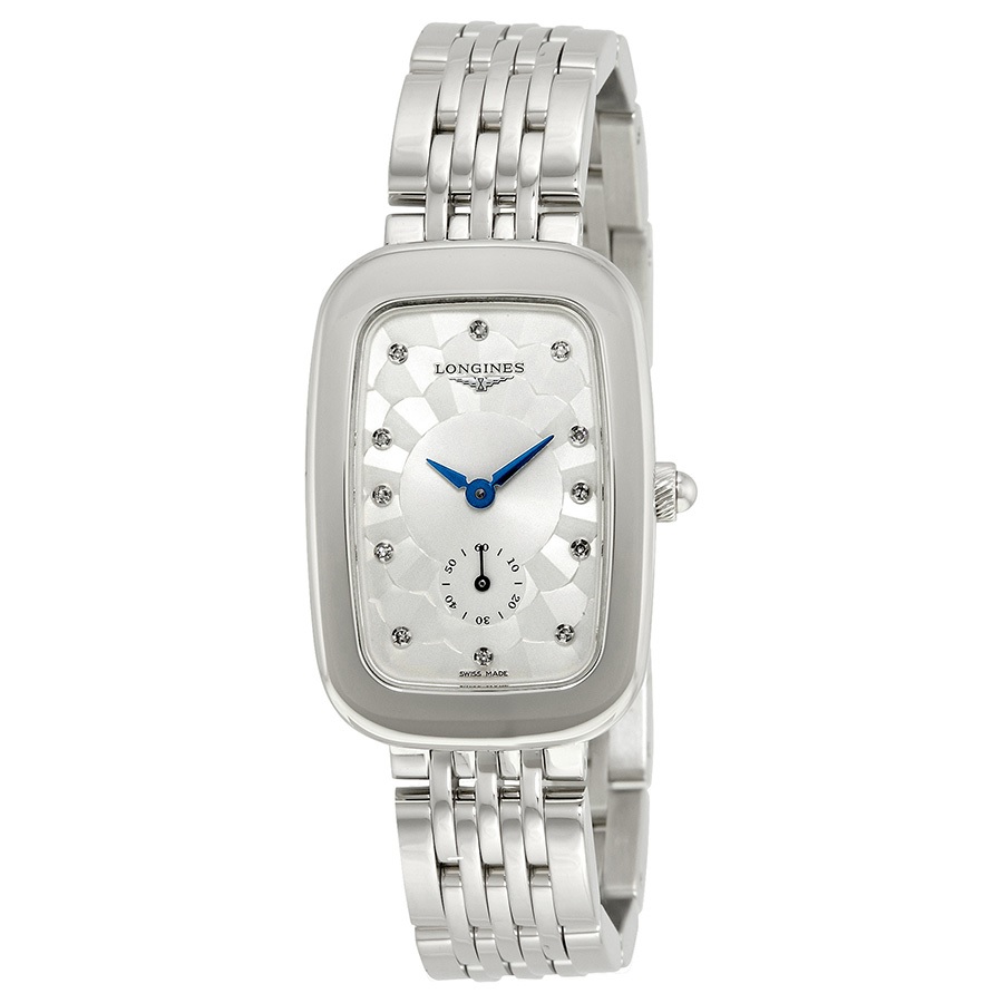 Longines Equestrian Quartz Diamond Silver Dial Ladies Watch L61434776 In Silver Tone