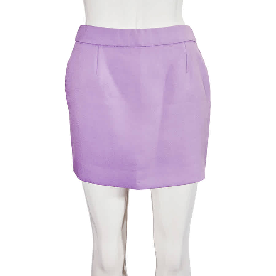 Filles À Papa Filles A Papa Ladies Purple Tailored Wool Mini Skirt