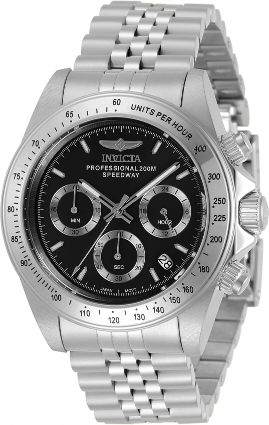 INVICTA SPEEDWAY CHRONOGRAPH QUARTZ BLACK DIAL MENS WATCH 30989
