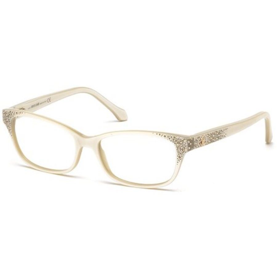 Roberto Cavalli Unisex White Rectangular Eyeglass Frames Rc0928peacockpeacock02454