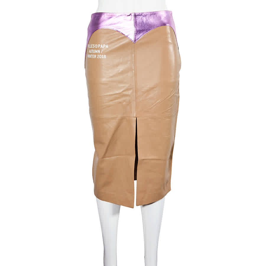 FILLES À PAPA FILLES A PAPA LADIES CAMEL LEATHER BICOLOR WESTERN