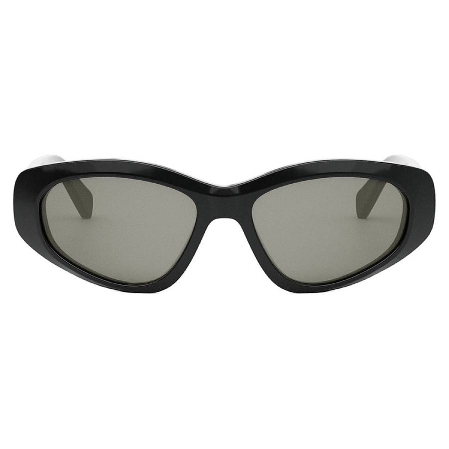 Celine Monochroms Smoke Oval Mens Sunglasses CL40279U 01A 57