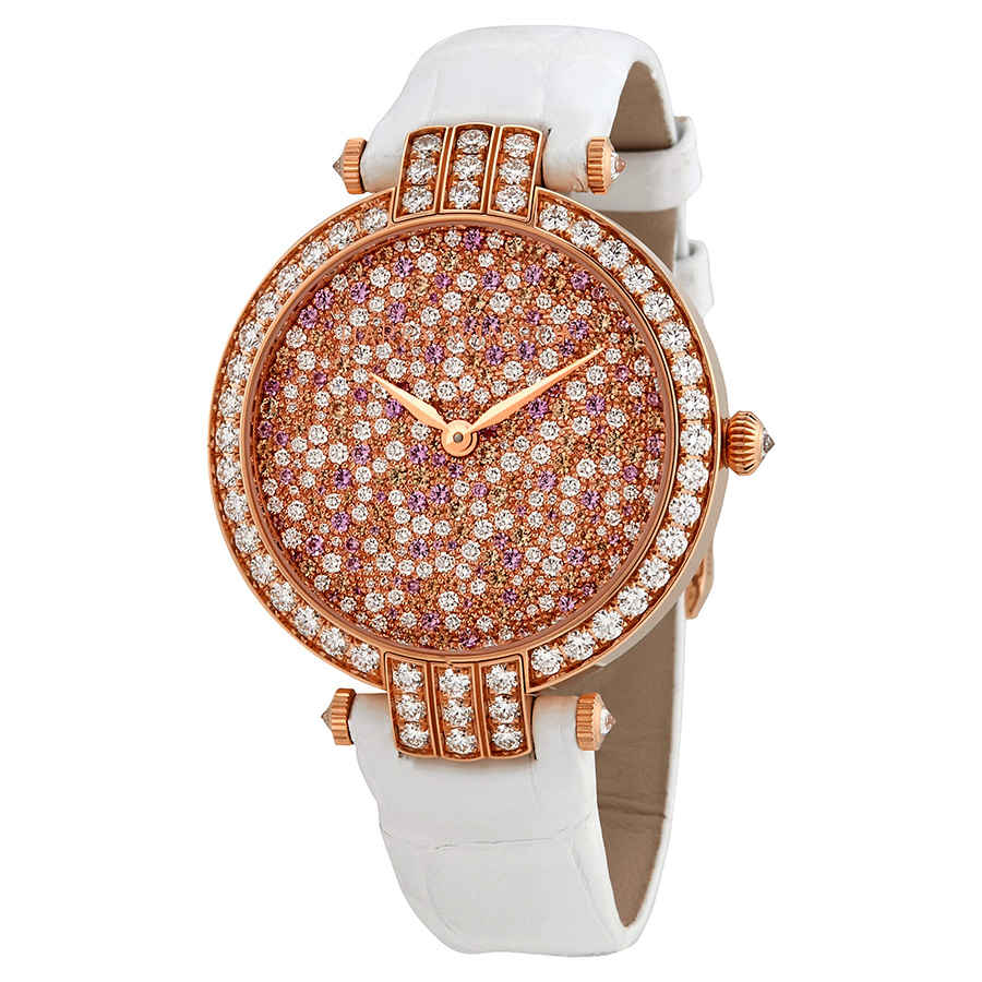 Harry Winston Premier Diamond Pave Dial Ladies Watch Prnahm36rr011 In Gold / Gold Tone / Pink / Rose / Rose Gold / Rose Gold Tone / White / Yellow