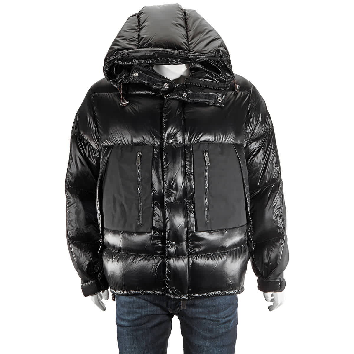Burberry Oversized Down-filled Black Hooded Puffer Jacket ModeSens