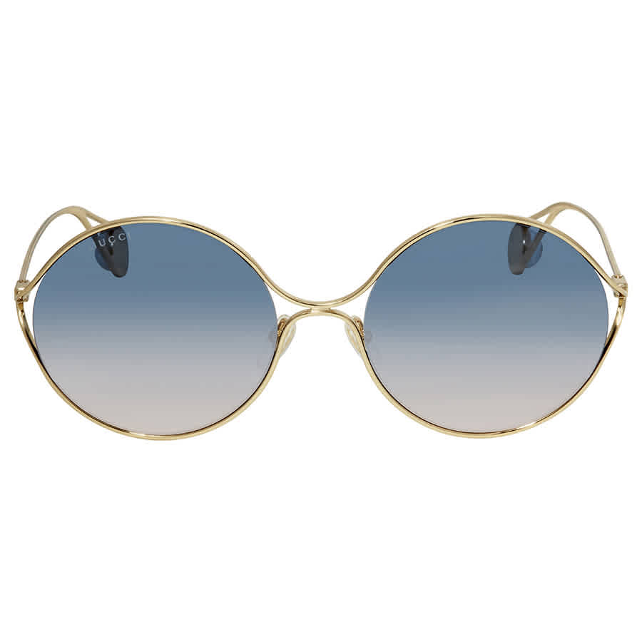 58mm gradient round sunglasses gucci