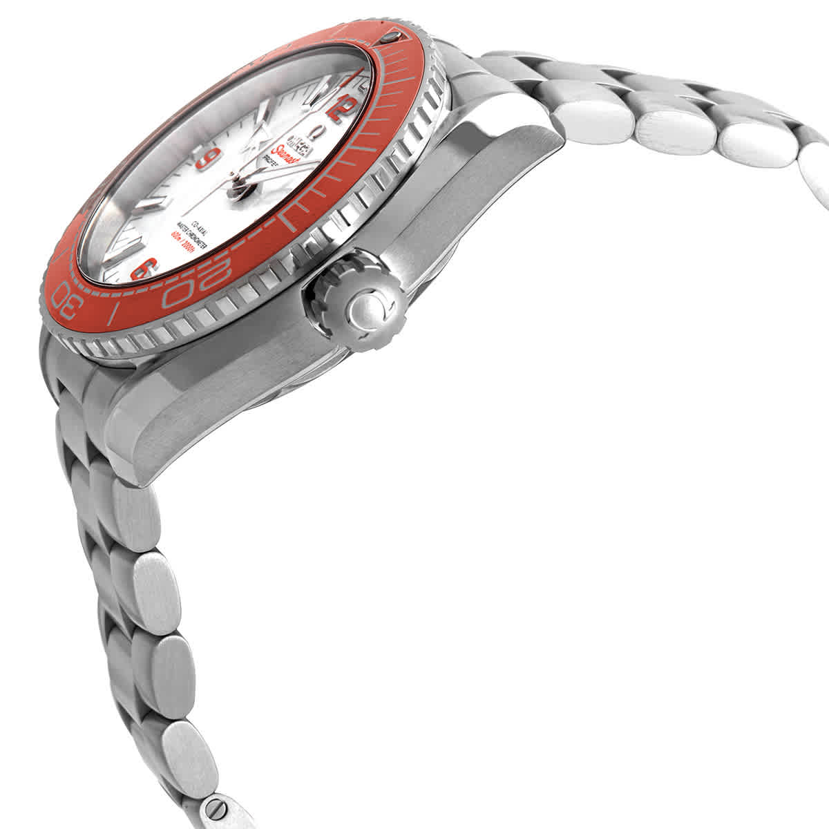 Shop Omega Seamaster Planet Ocean Automatic Chronometer White Dial Men's Watch 215.30.44.21.04. In Orange / White