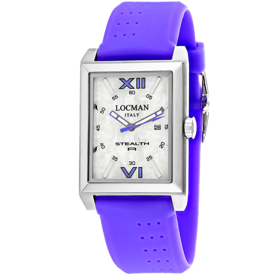 Locman Men's Mop Dial Watch In Mop / Mother Of Pearl / Teal