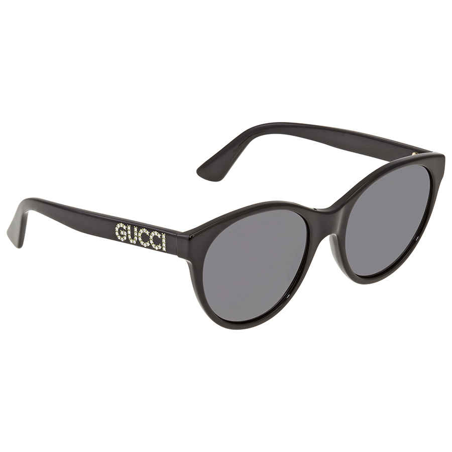 Gucci Grey Cat Eye Ladies Sunglasses Gg0419s00154 In Black,grey