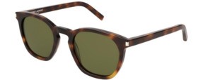 Saint Laurent Green Square Unisex Sunglasses Sl28-30000081023