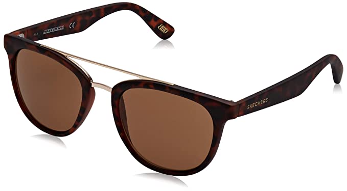 Skechers Brown Round Unisex Sunglasses Se6029 52e 52