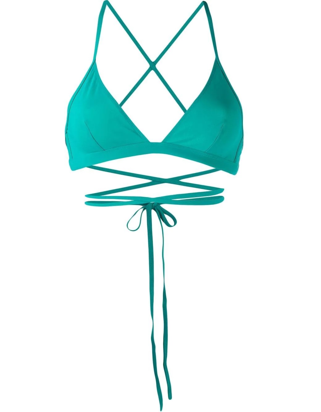 Isabel Marant Solange Bikini Top In Green