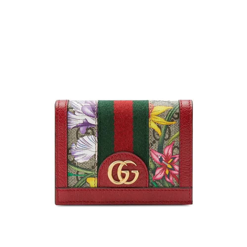 Gucci Women's Ophidia GG Flora Crossbody Mini Round Shoulder Bag Yello –  eeluxury.com