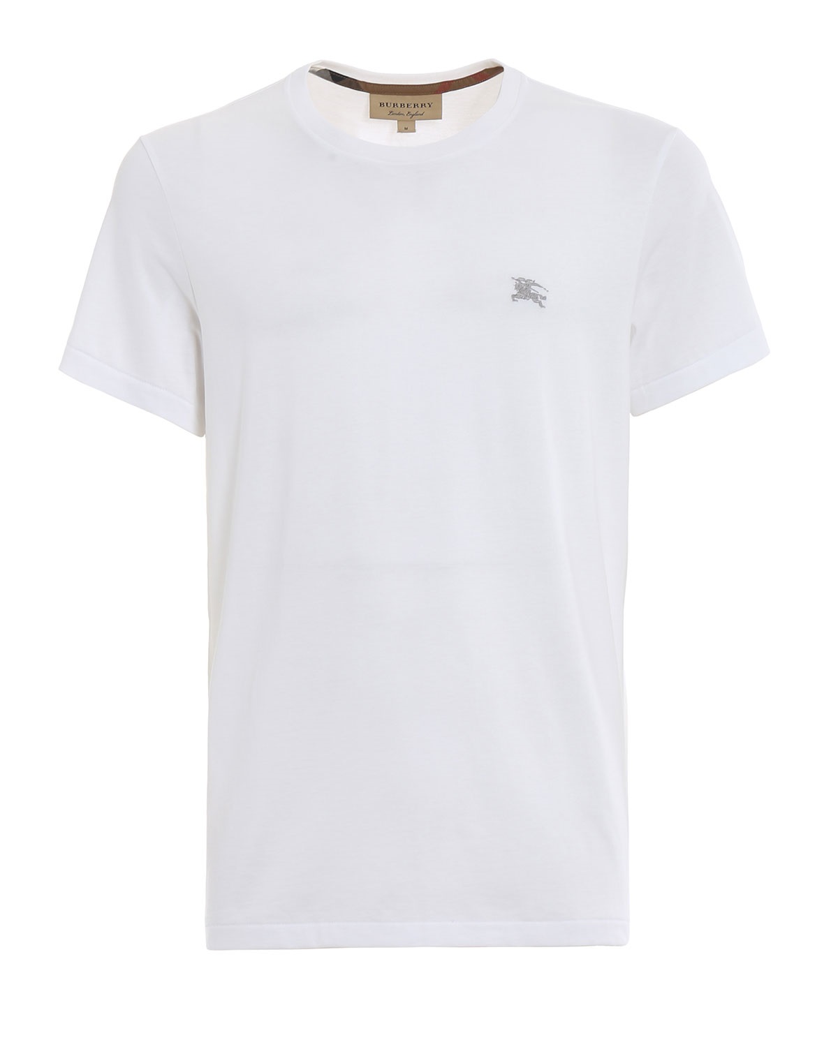 Burberry Mens White Cotton Jersey T-shirt