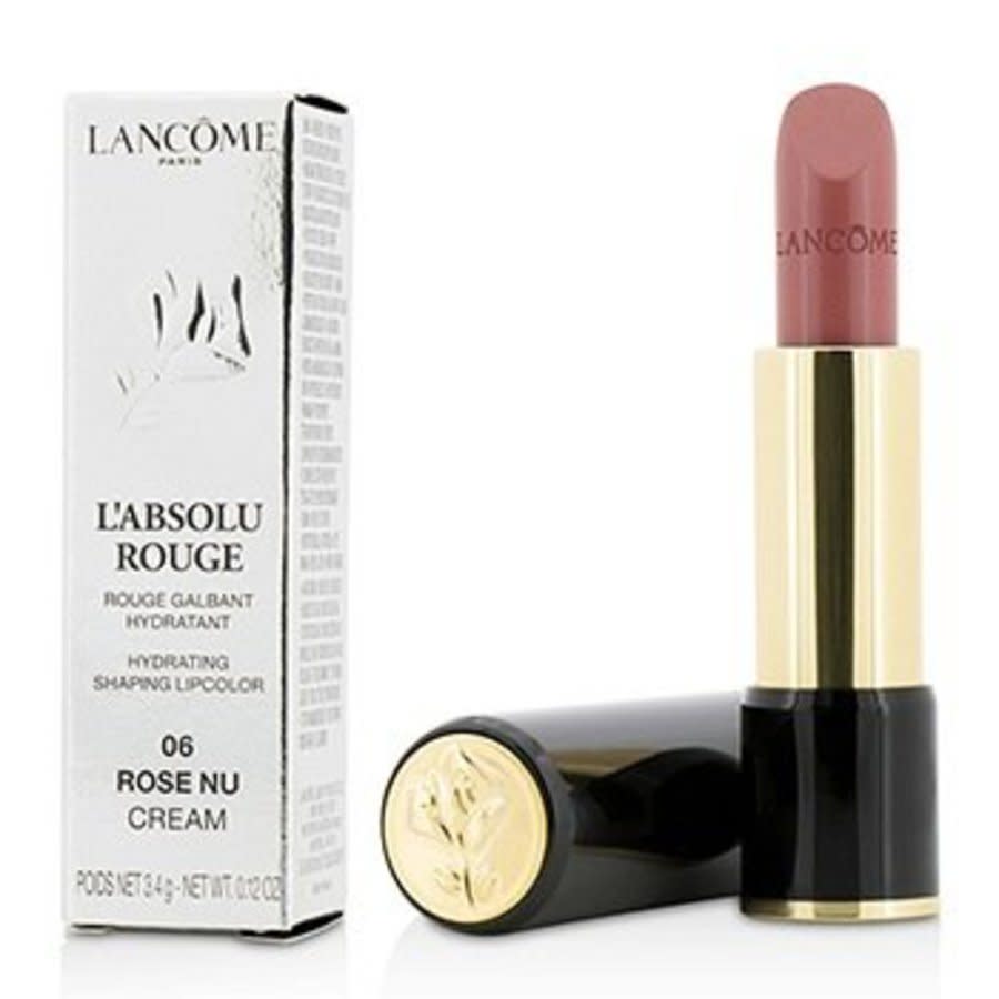 Lancôme Unisex L' Absolu Rouge Hydrating Shaping Lipcolor 0.12 oz # 06 Rose Nu (cream) Makeup 3614271385628 In Beige,pink