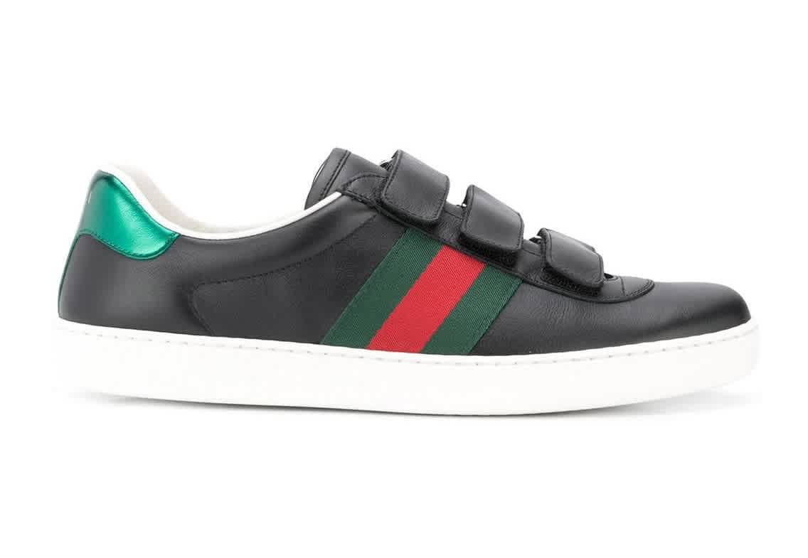 gucci men's new ace strap sneakers