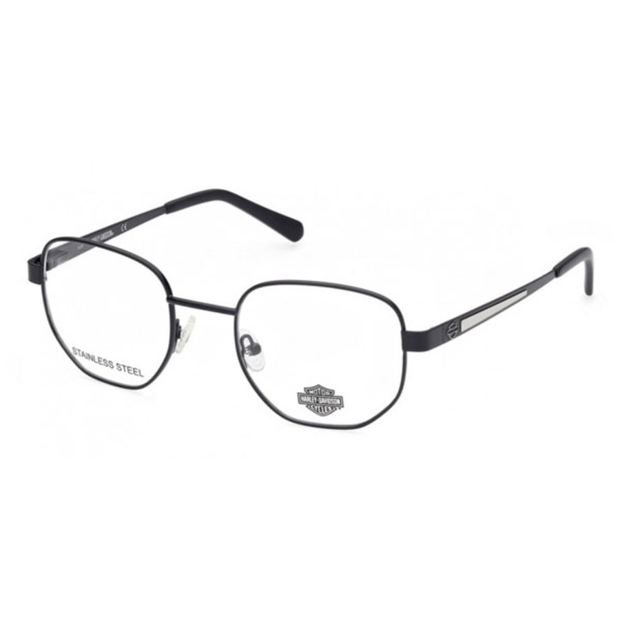 Harley Davidson Mens Black Round Eyeglass Frames Hd088100250 ModeSens