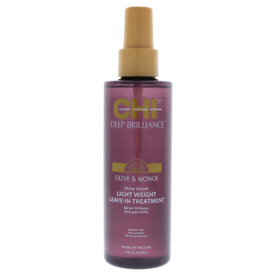 Chi Deep Brilliance Shine Serum Lightweight Leave-in By  For Unisex - 6 oz Treatment In Olive