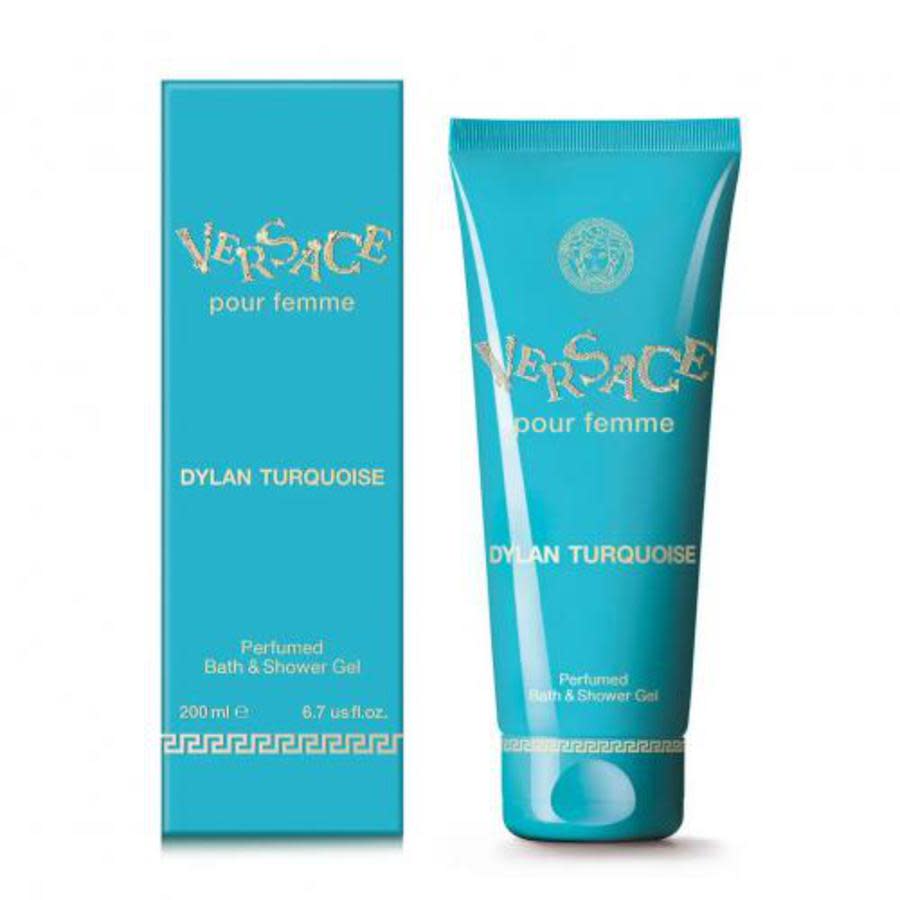 Versace Ladies Dylan Turquoise Bath Gel 6.7 oz Fragrances 8011003858118 In Turquoise