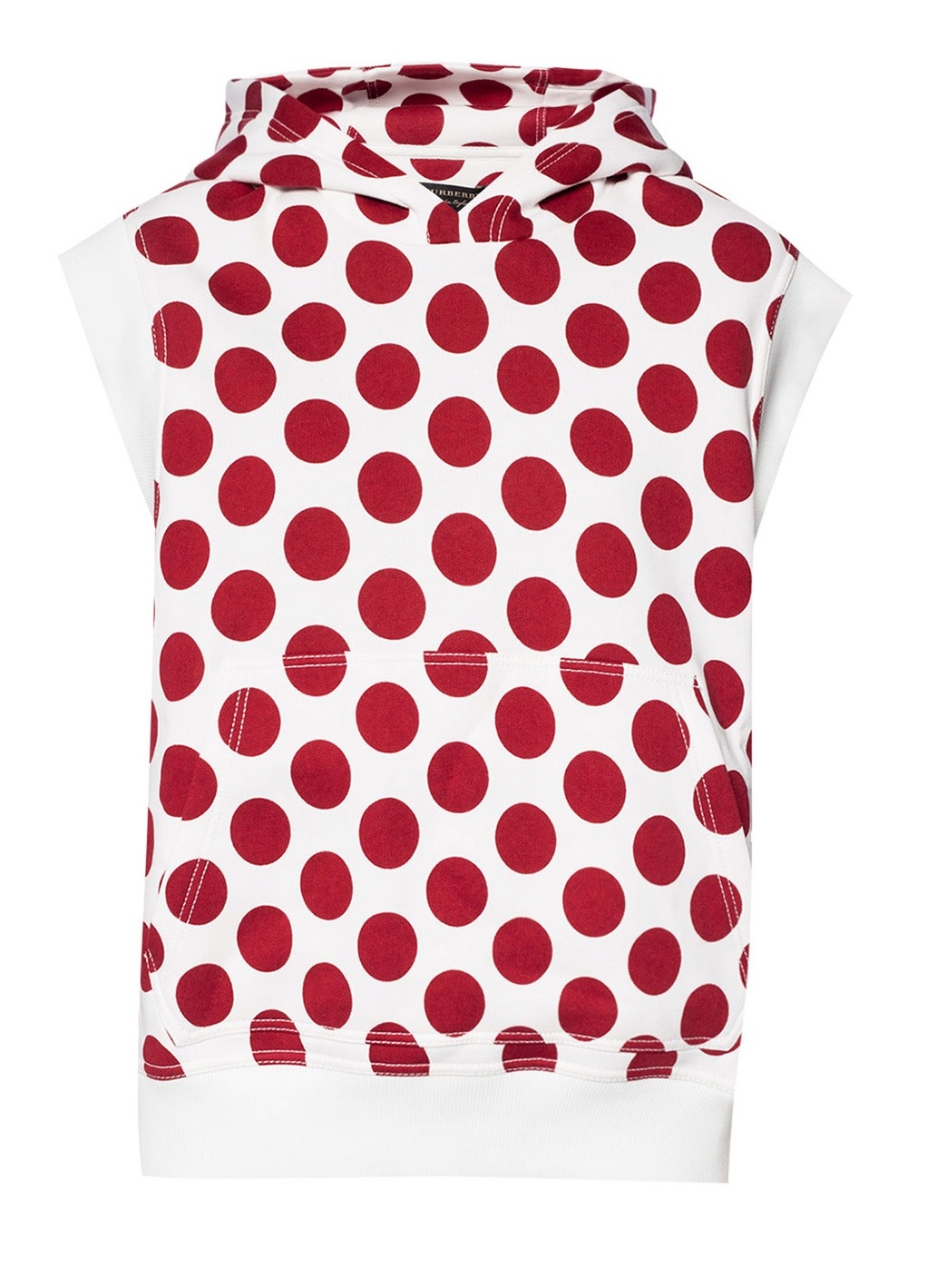 BURBERRY LADIES SPOT PRINT SLEEVELESS HOODIE