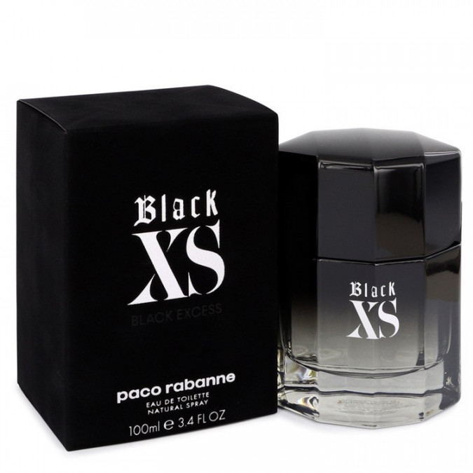 Rabanne Black Xs Men / Paco  Edt Spray 3.3 oz (100 Ml) (m) In Black