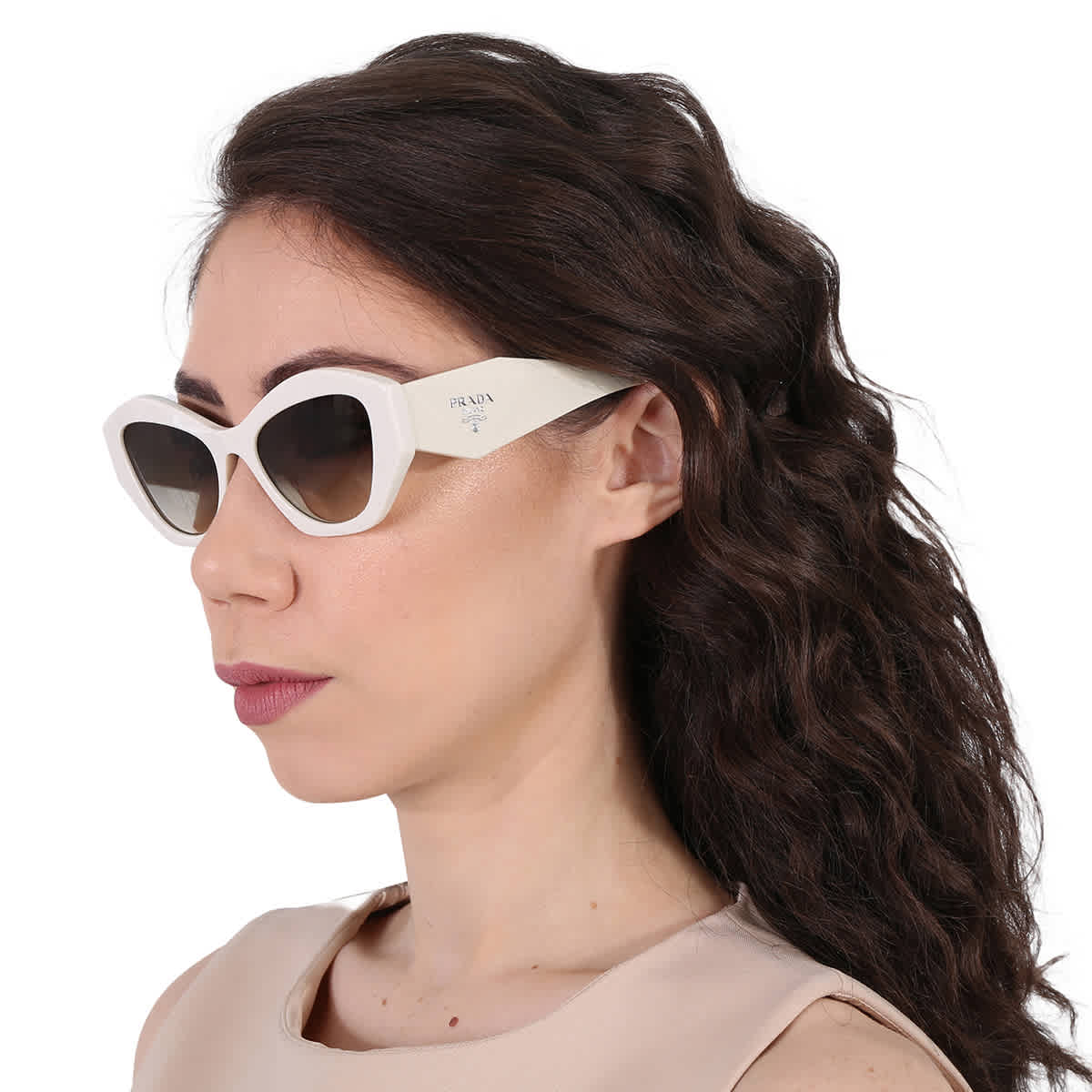 Gray Gradient Irregular Sunglasses