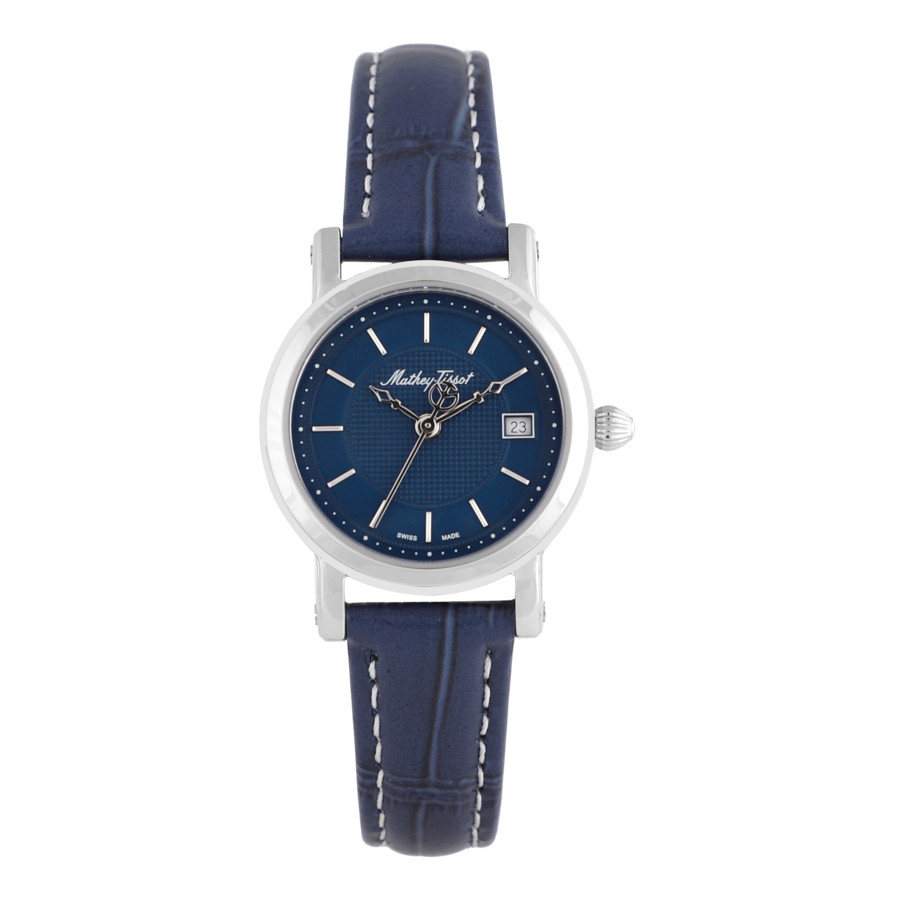 Mathey-tissot City Quartz Blue Dial Ladies Watch D31186abu