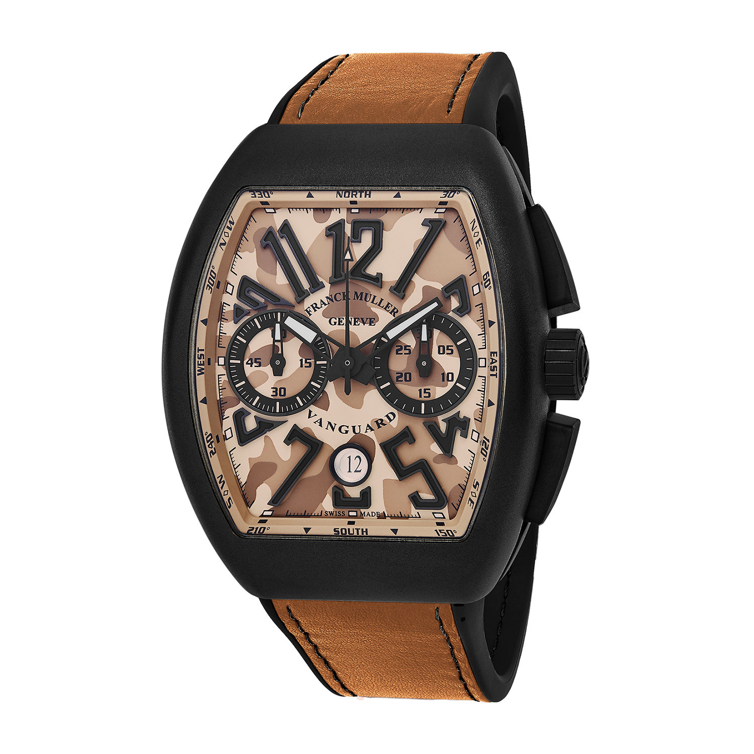 Franck Muller Vanguard Chronograph Automatic Mens Watch 45cccamsnd In Brown