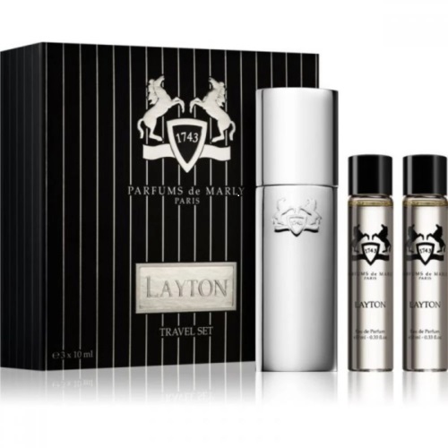 Parfums De Marly Layton Royal Essence Cologne 3 X .34 oz Edp Sprays Travel Set For Men In N,a