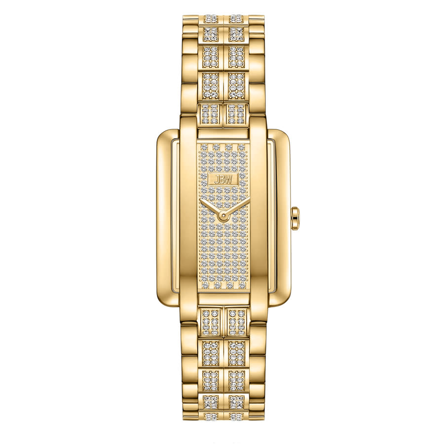 Jbw Mink Petite Lab Created Diamond Bracelet Watch, 23mm X 8mm In Gold / Gold Tone