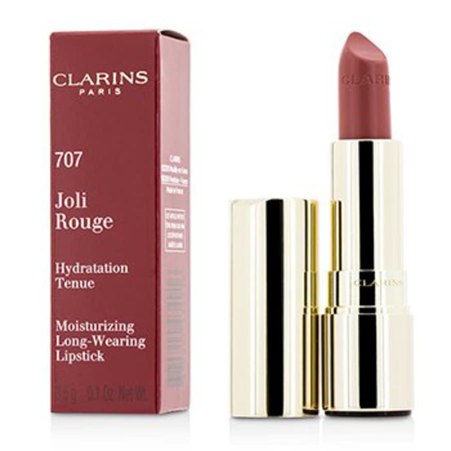 Clarins Joli Rouge (long Wearing Moisturizing Lipstick) 0.12 oz # 707 Petal Pink Makeup 3380814409716