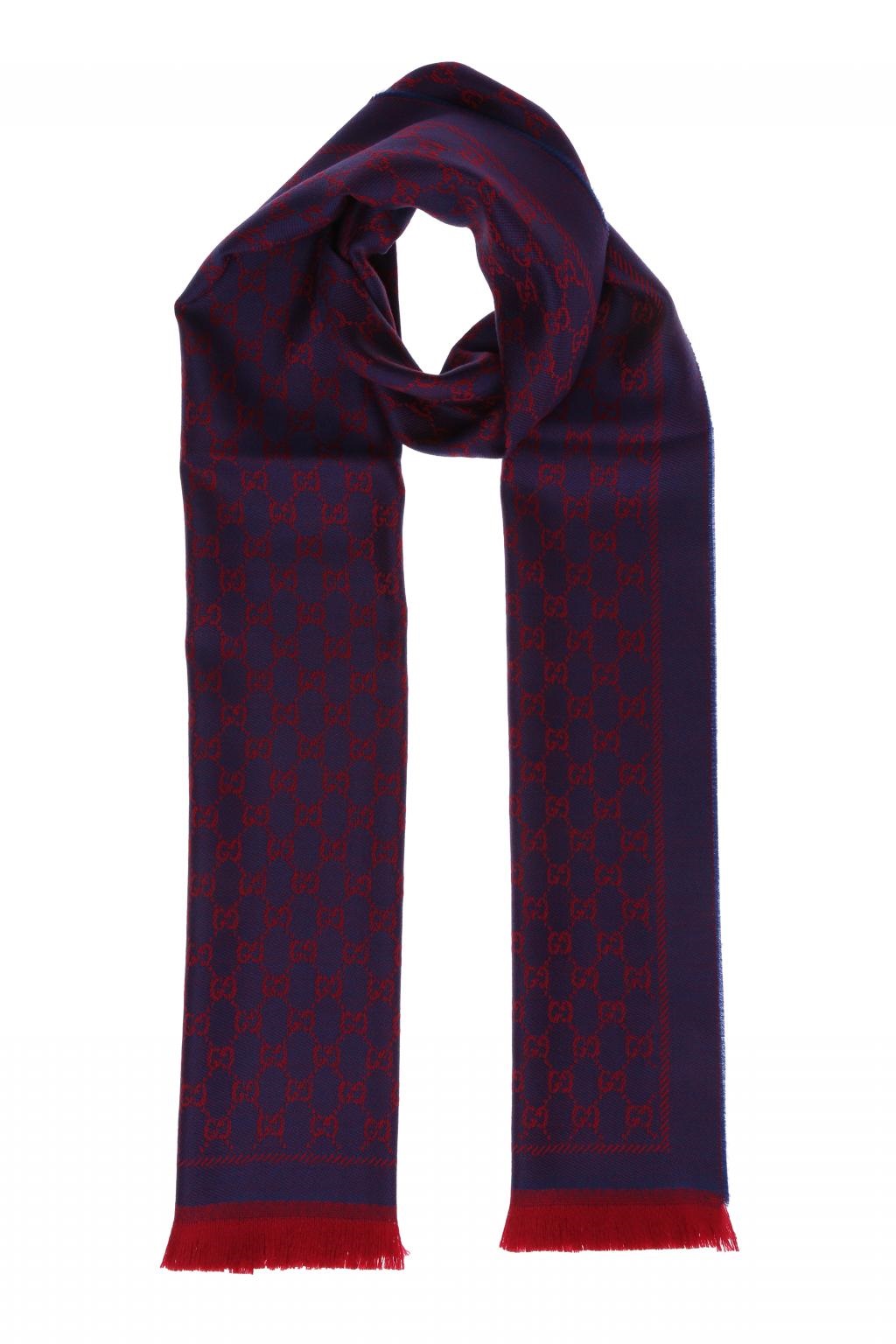 burgundy gucci scarf