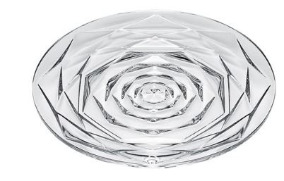 Baccarat Small Clear Crystal Swing Plate In N/a