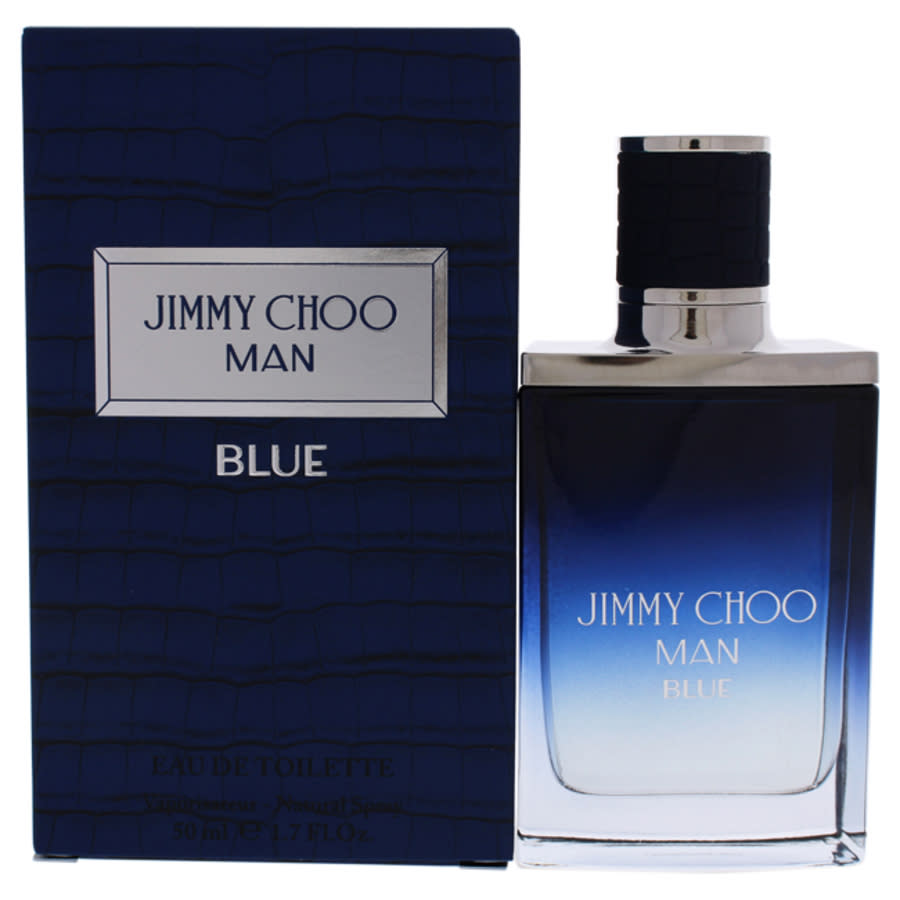 Jimmy Choo Man Blue /  Edt Spray 1.7 oz (50 Ml) (m) In Black / Blue / Grey