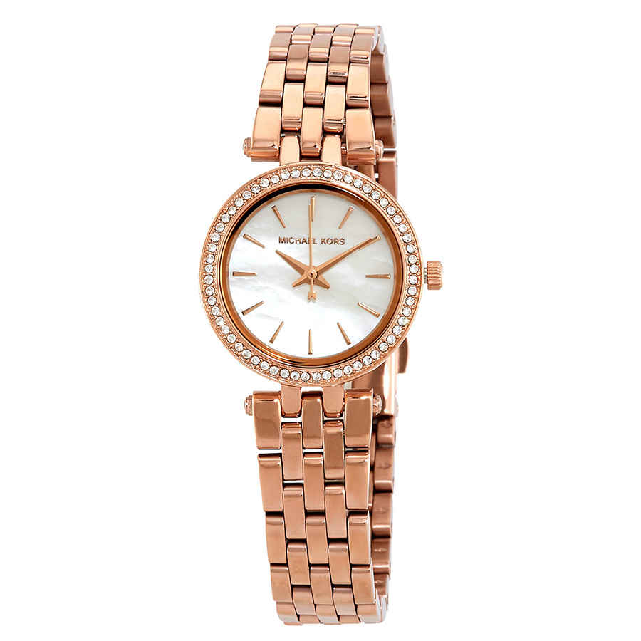 Michael Kors Darci Mother Of Pearl Dial Ladies Watch Mk3832 In Gold Tone,mother Of Pearl,pink,rose Gold Tone