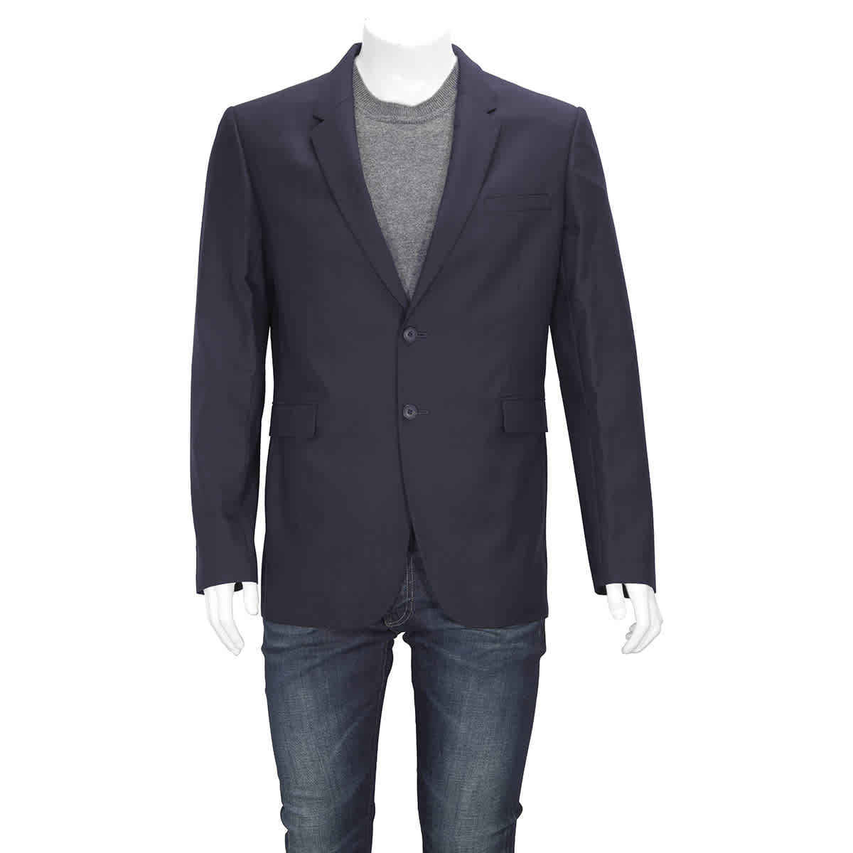 Burberry Mens Navy Millbank Abiyo Suit Jacket, Brand Size 54r (us Size 44) In Blue