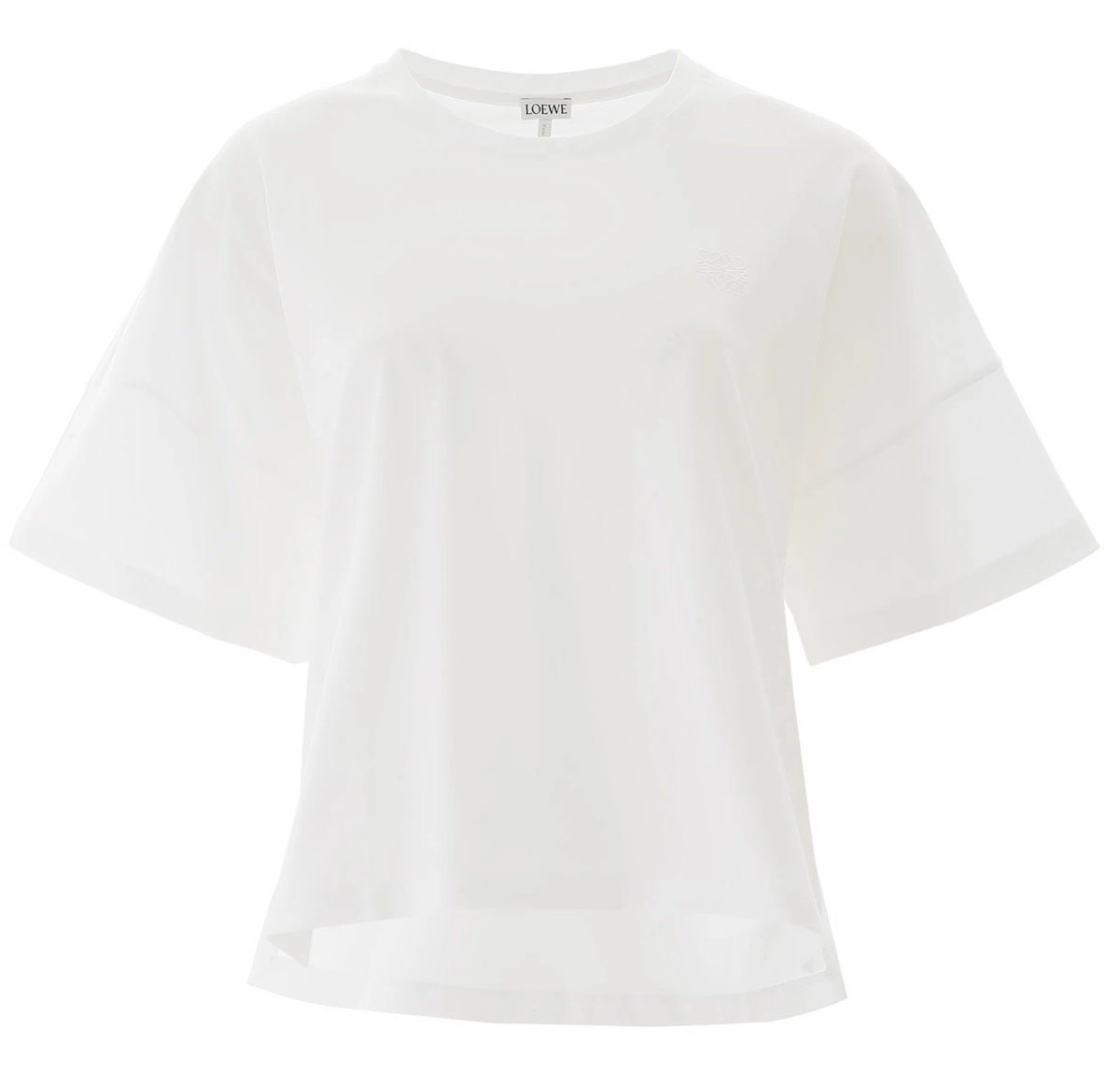 Loewe Short-sleeve Anagram Oversized T-shirt In White