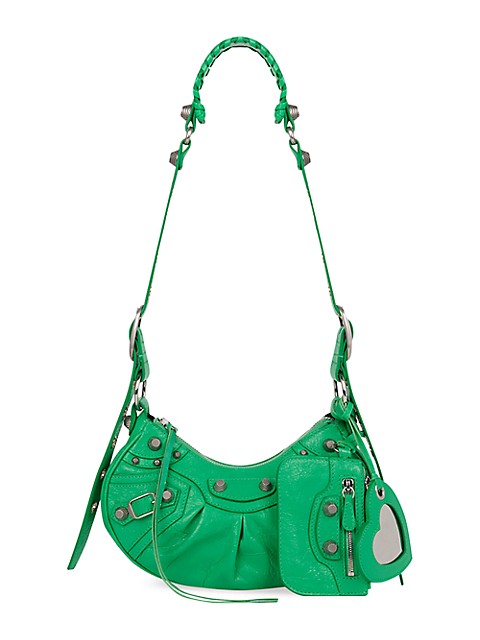 Balenciaga Le Cagole XS Shoulder Bag In Green 6713091VG9Y3809 - Handbags -  Jomashop