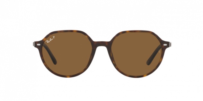 RAY BAN RAY BAN THALIA BROWN GEOMETRIC UNISEX SUNGLASSES RB2195 902/57 51