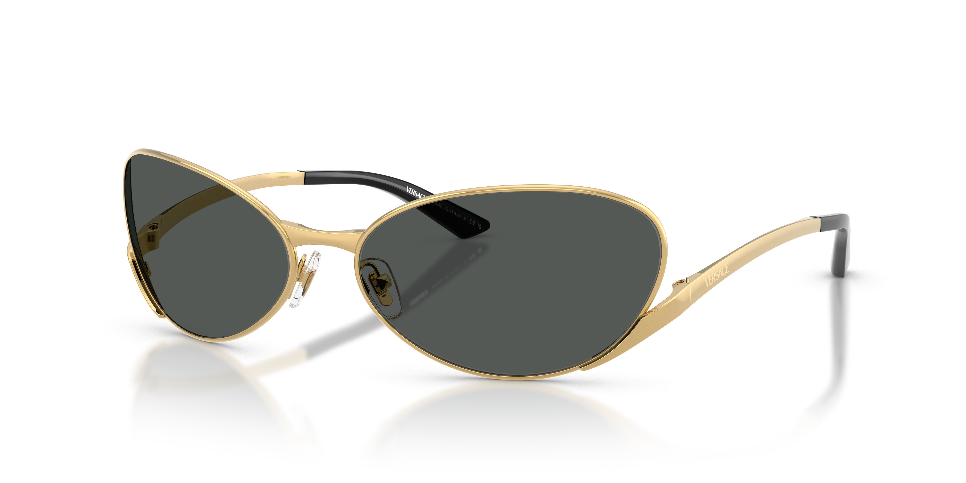 Versace Grey Oval Mens Sunglasses VE2285 100287 64