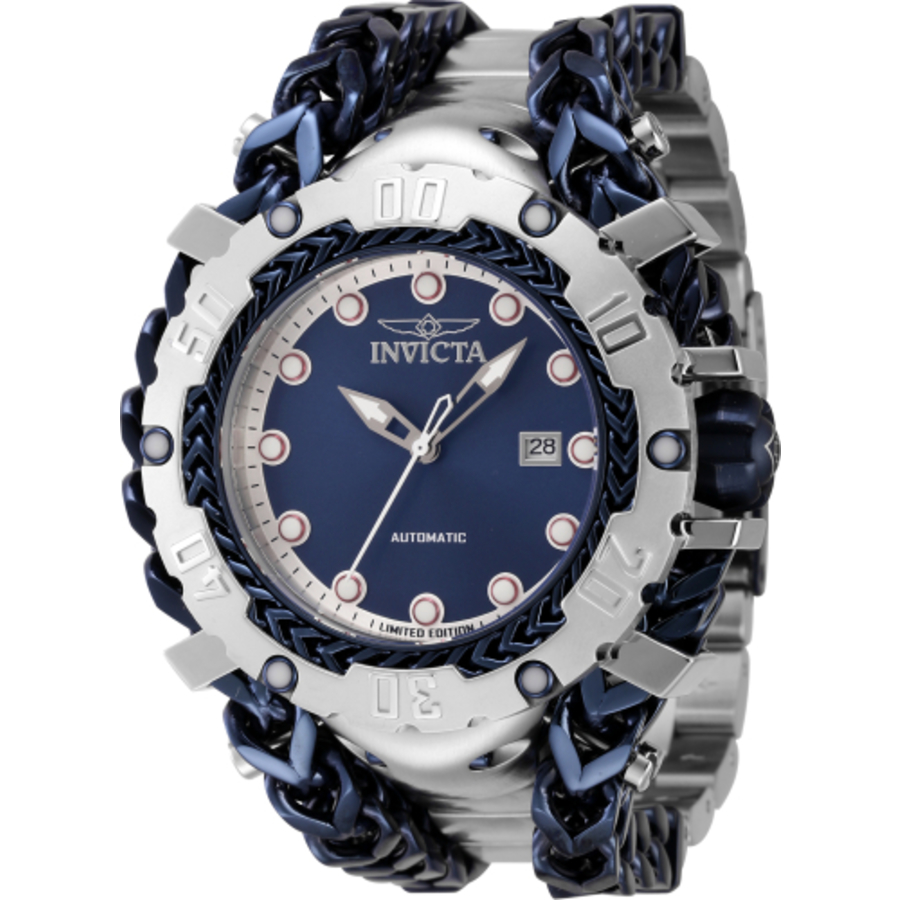 Invicta Gladiator Automatic Blue Dial Mens Watch 46227 In Two Tone  / Blue / Dark