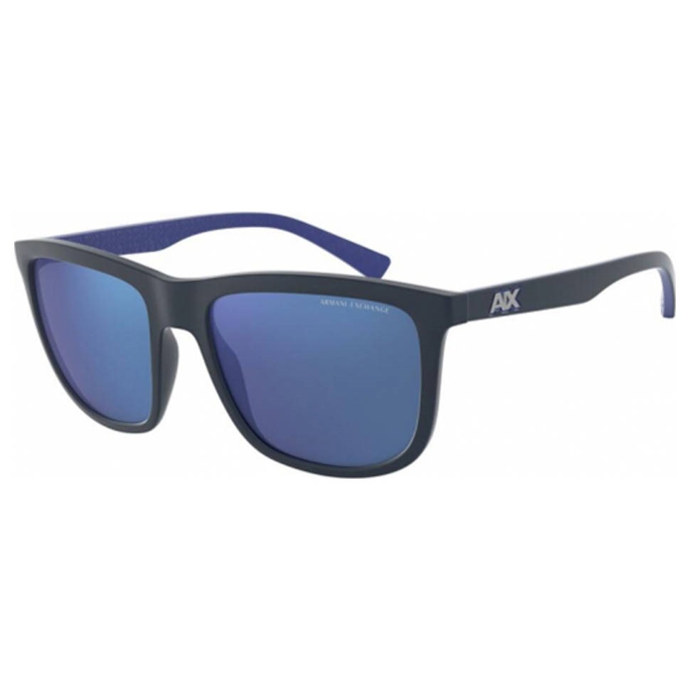 ARMANI EXCHANGE MIRRORED BLUE SQUARE MENS SUNGLASSES AX4093S 829555 56