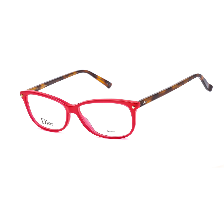 Dior Ladies Red Round Eyeglass Frames Cd3271 0qyb 53/13