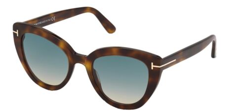 Tom Ford Izzi Acetate Cat-eye Polarized Sunglasses In Blue,green