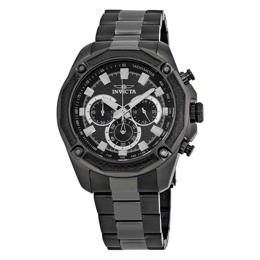 INVICTA AVIATOR CHRONOGRAPH BLACK DIAL MENS WATCH 22807