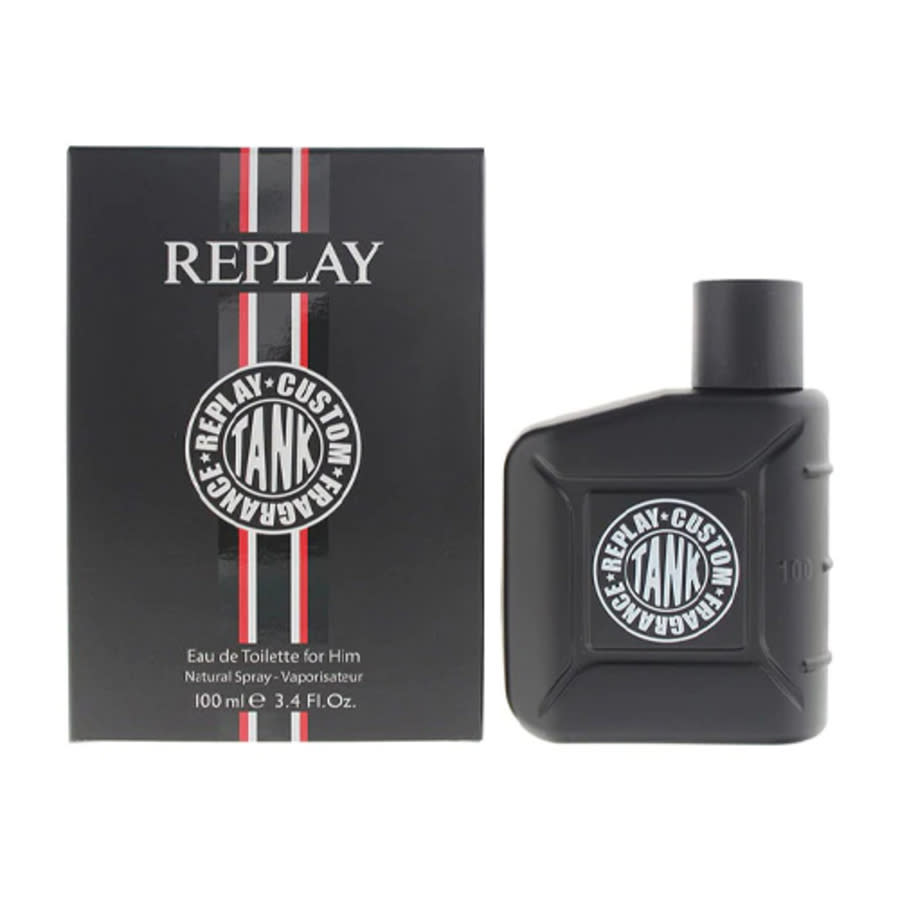 Replay Mens #Tank Custom EDT Spray 3.4 oz Fragrances 8011889500118