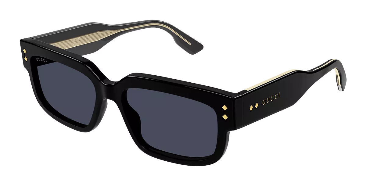 Gucci Grey Rectangular Men's Sunglasses GG1218S 001 56 889652393414 -  Sunglasses - Jomashop