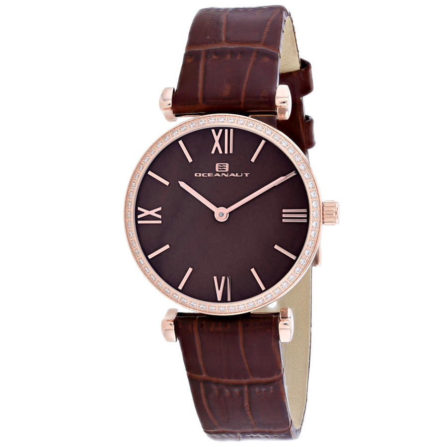 Oceanaut Harmony Quartz Ladies Watch Oc3216 In Brown / Gold Tone / Mop / Mother Of Pearl / Rose / Rose Gold Tone