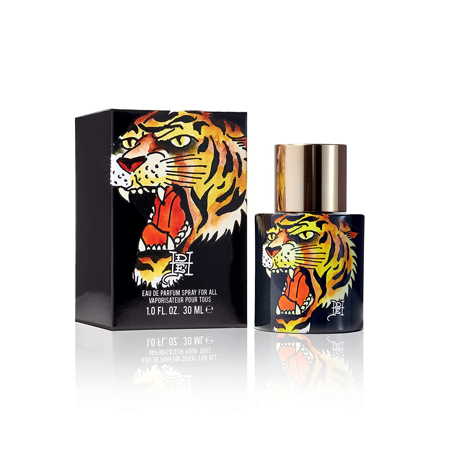 Christian Audigier Ed Hardy Tiger Ink /  Edp Spray 1.0 oz (30 Ml) (u) In Orange