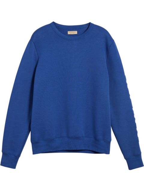 BURBERRY BLUE KENTLEY EMBROIDERED SWEATSHIRT