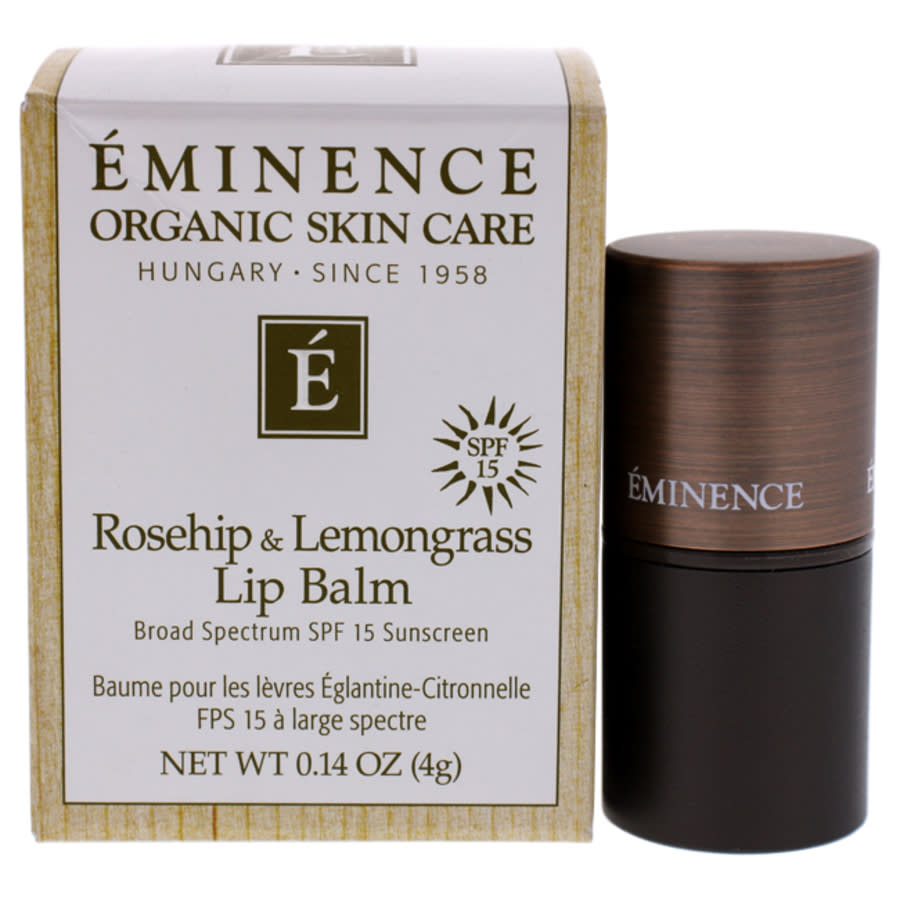 Eminence Rosehip And Lemongrass Lip Balm Spf 15 By  For Unisex - 0.14 oz Lip Balm In Lavender / Lemon / Rose